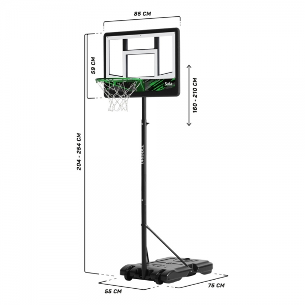 Basketball stander Dribble Salta 83 x 254 x 130 cm