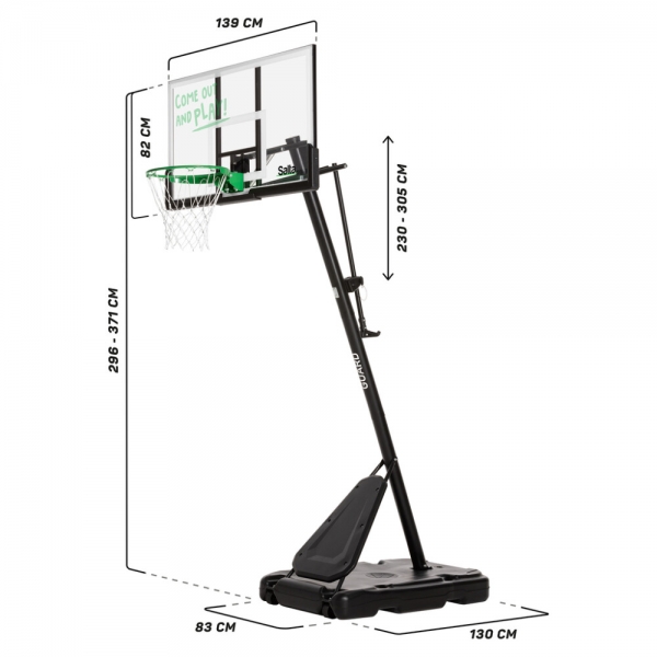 Basketball stander Guard Salta 138 x 371 x 240 cm